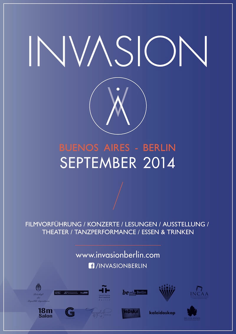 Banner der ersten Edition 2014 mit Invasión von Hugo Santiago